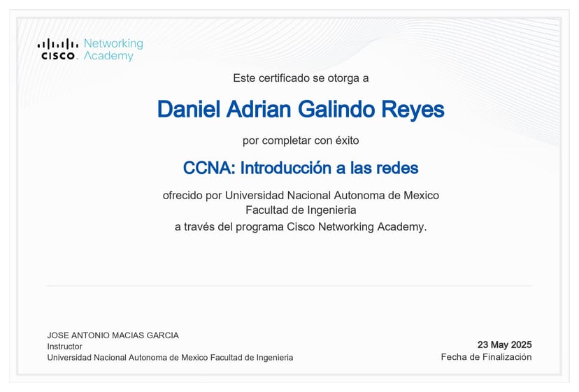 Certificado CCNA